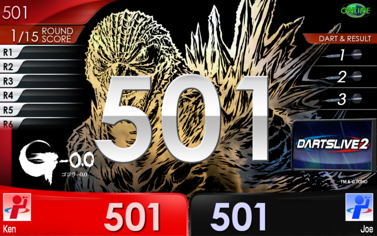 第1弾のゲーム・画面背景の公式イメージ。DARTSLIVE2と3の特典は区別して確認します。