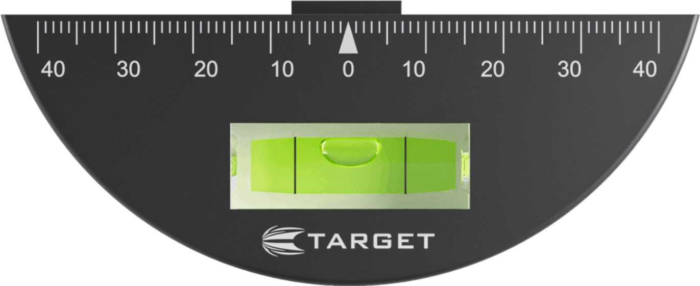 TARGET JAPAN公式：中央の水平器と目盛りを正面から見る