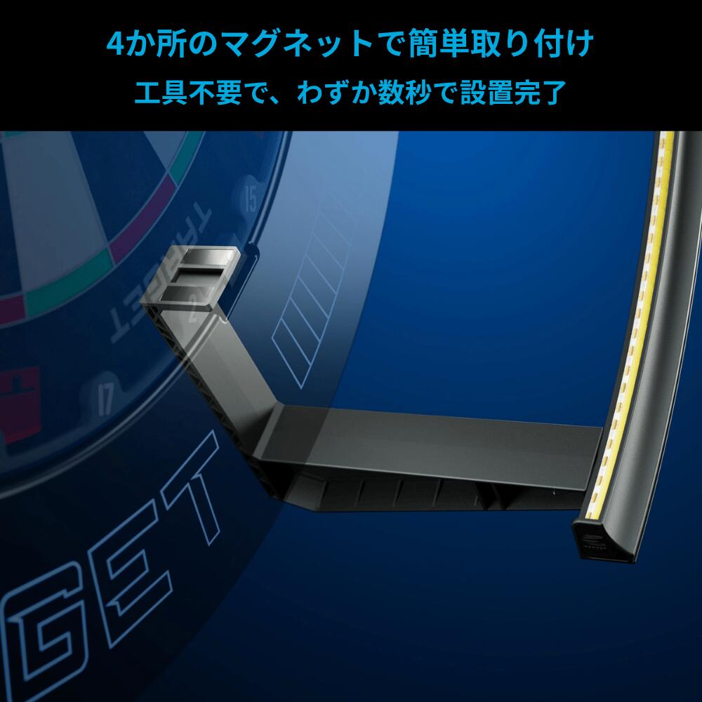 CORONA VISION 2 LIGHTのマグネット取付部の拡大写真